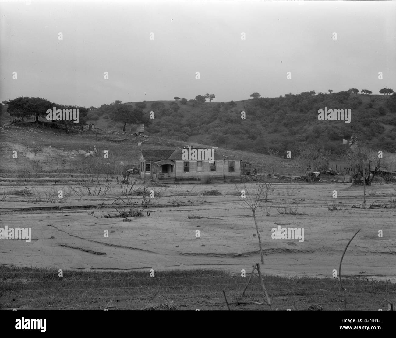 Soil erosion at Arroyo Grande, California. Soil Conservation has one of