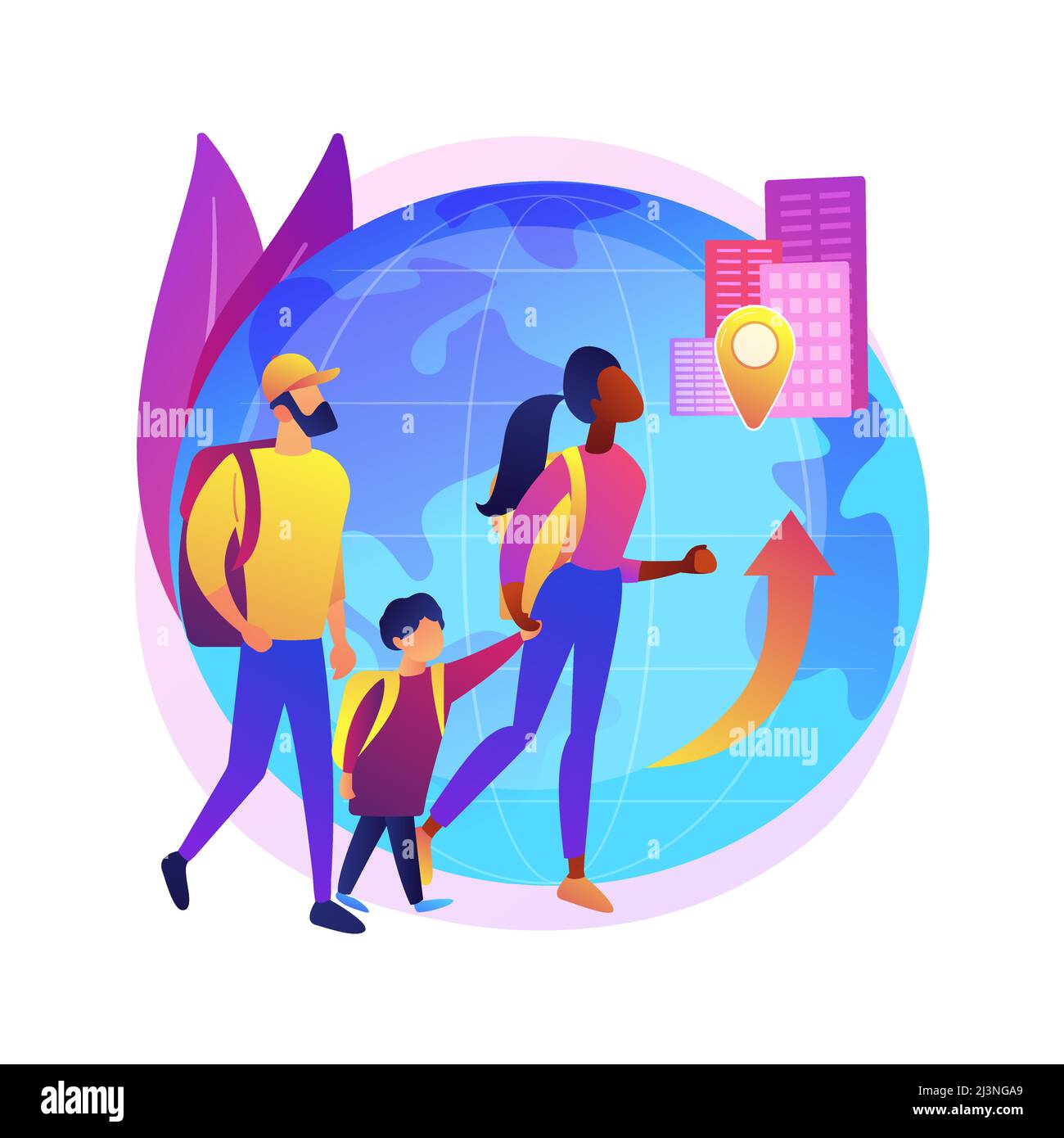 Millennial migration Cut Out Stock Images & Pictures - Alamy