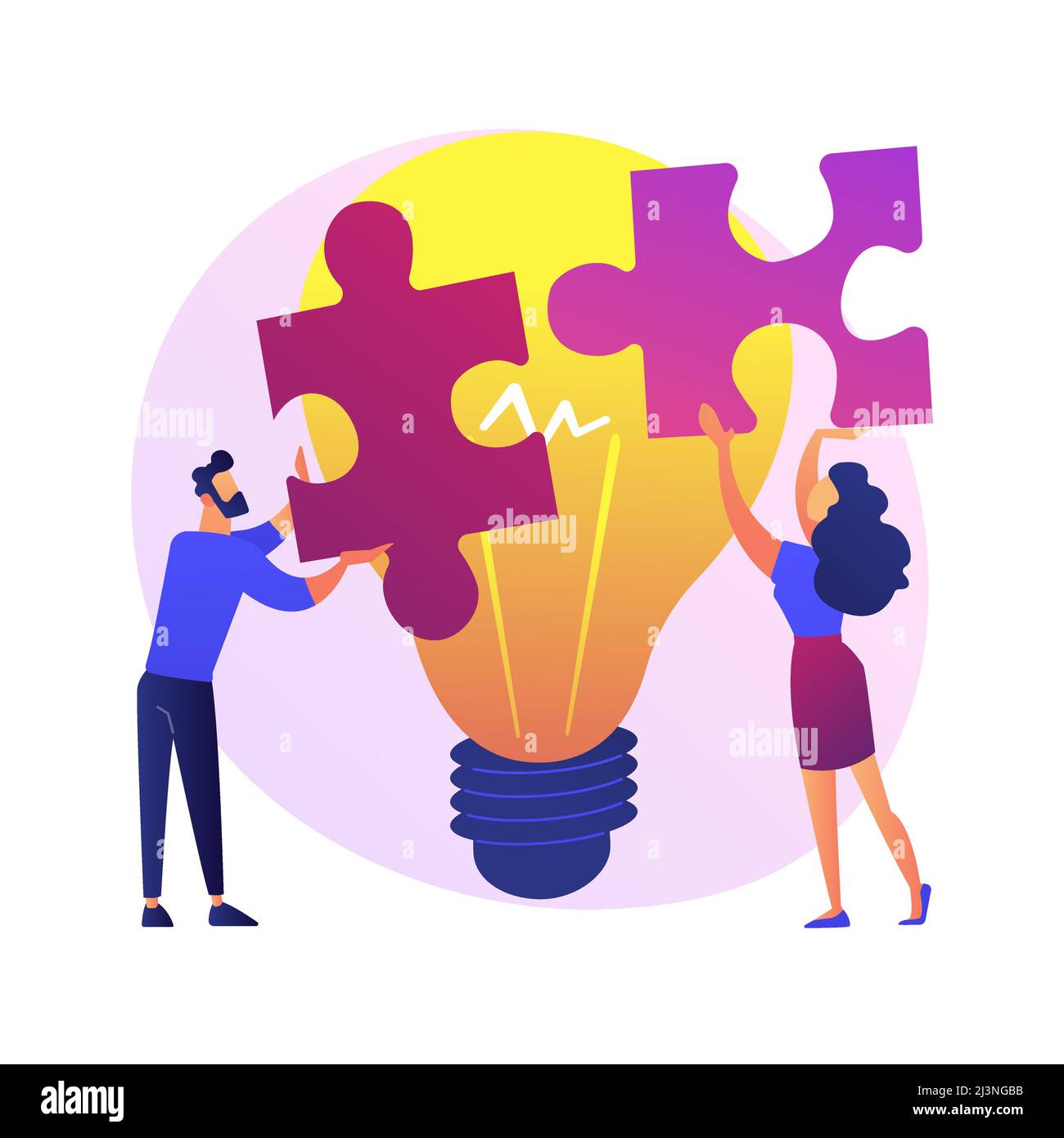 Mutual assistance abstract concept vector illustration. Mutual ...