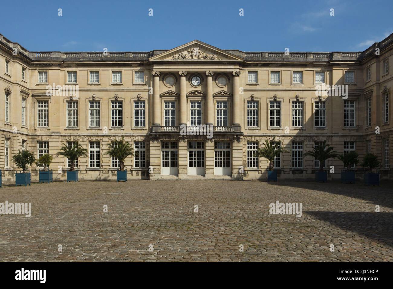 Courtyard facade of the Château de Compiègne in Compiègne, France. Stock Photo
