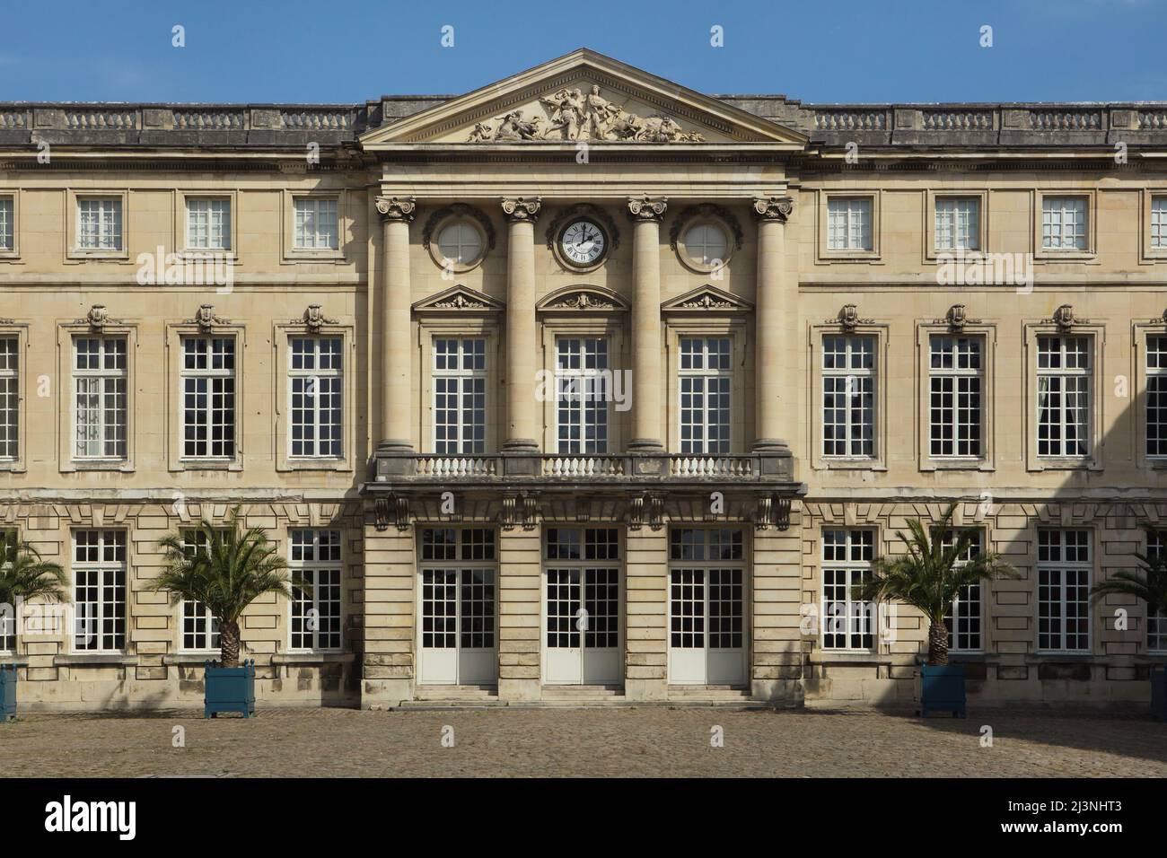 Courtyard facade of the Château de Compiègne in Compiègne, France. Stock Photo