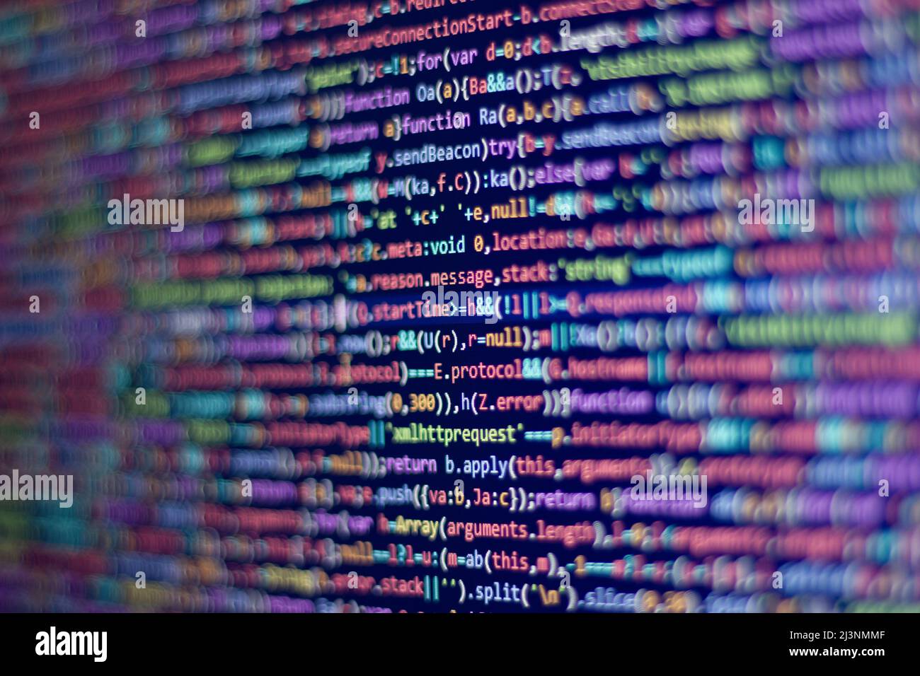 Code background. Web programming language written by the developer ...
