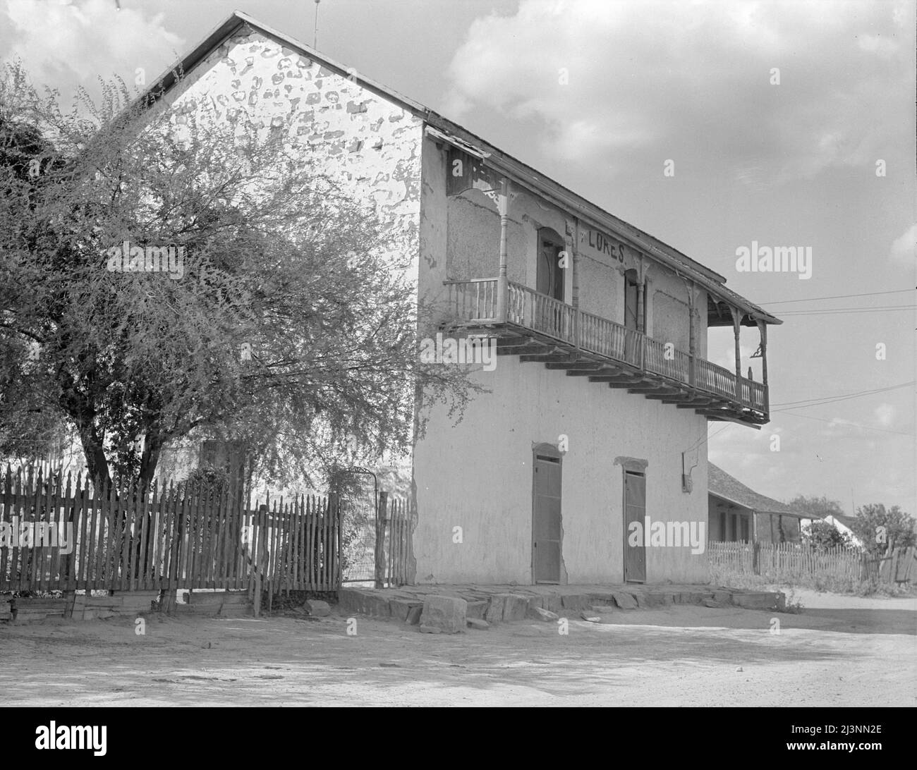 Type of house on the AmericanMexican border. Rio Grande Valley, near