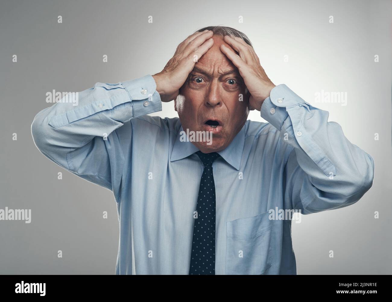 Head shot shocked expression hi-res stock photography and images - Alamy