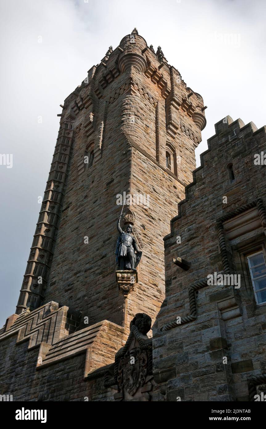 The Wallace Monument, Bridge of Allan, Stirling, Scotland Stock Photo