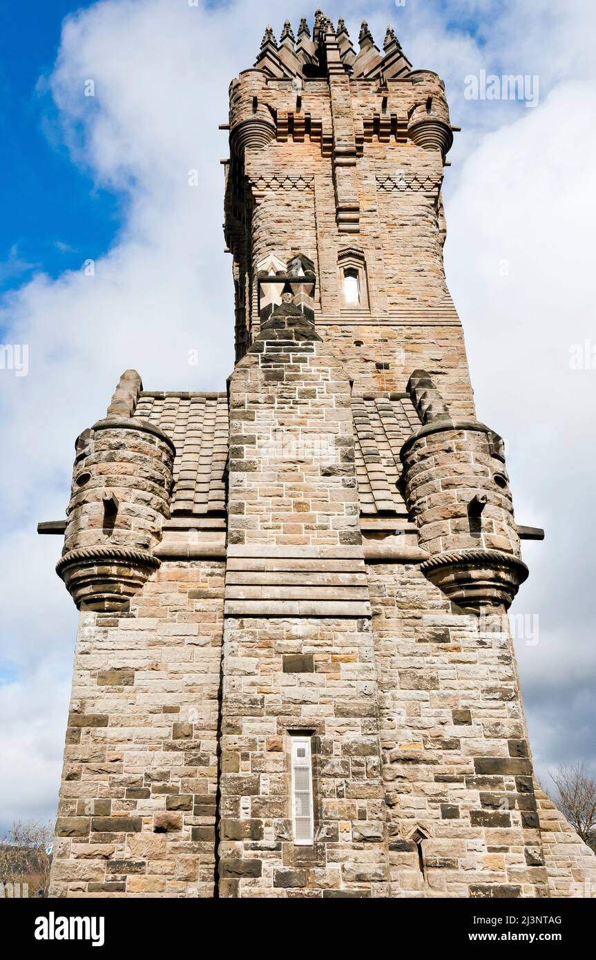 The Wallace Monument, Bridge of Allan, Stirling, Scotland Stock Photo
