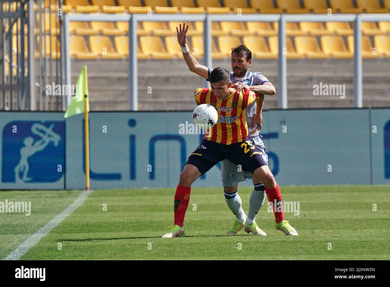 John Bjorkengren (US Lecce) celebrates for the championship