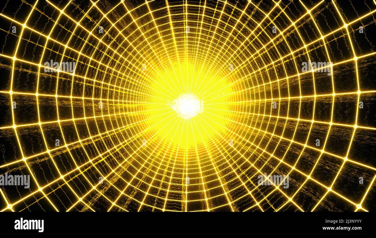 a tunnel with light at the end (3d rendering Stock Photo - Alamy