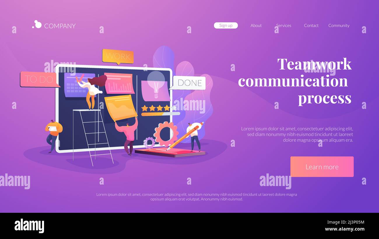 Workflow organization. Office work and time management. Kanban board ...