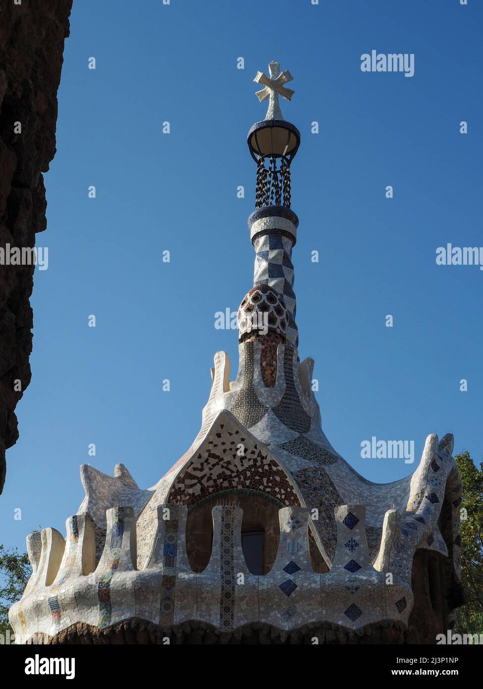 Parc Güell Garden complex with architectural elements Designed by the ...