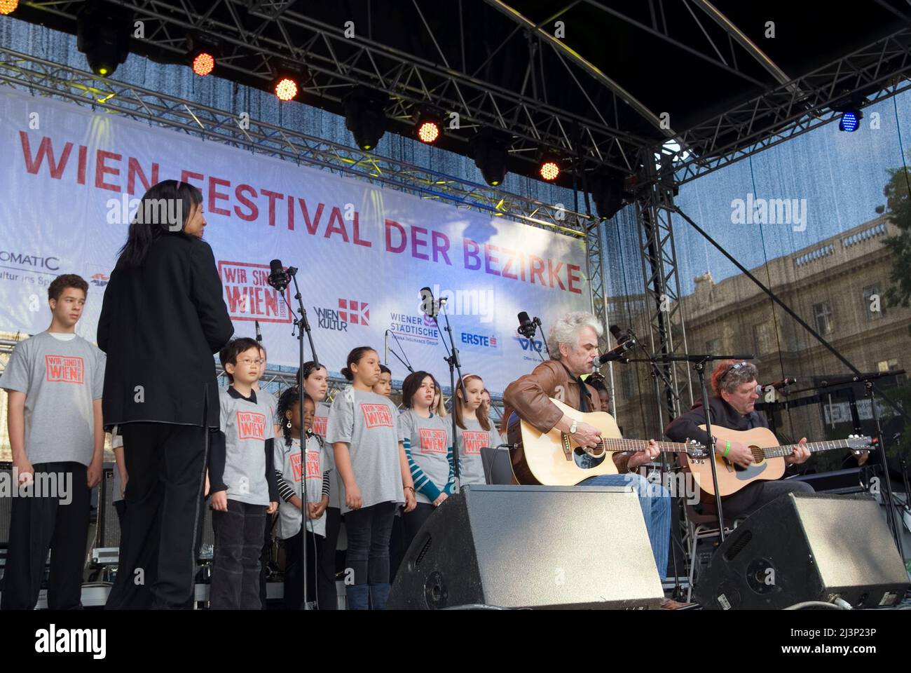 Vienna, Austria. May 30, 2010 Festival of Districts at Karlsplatz in ...