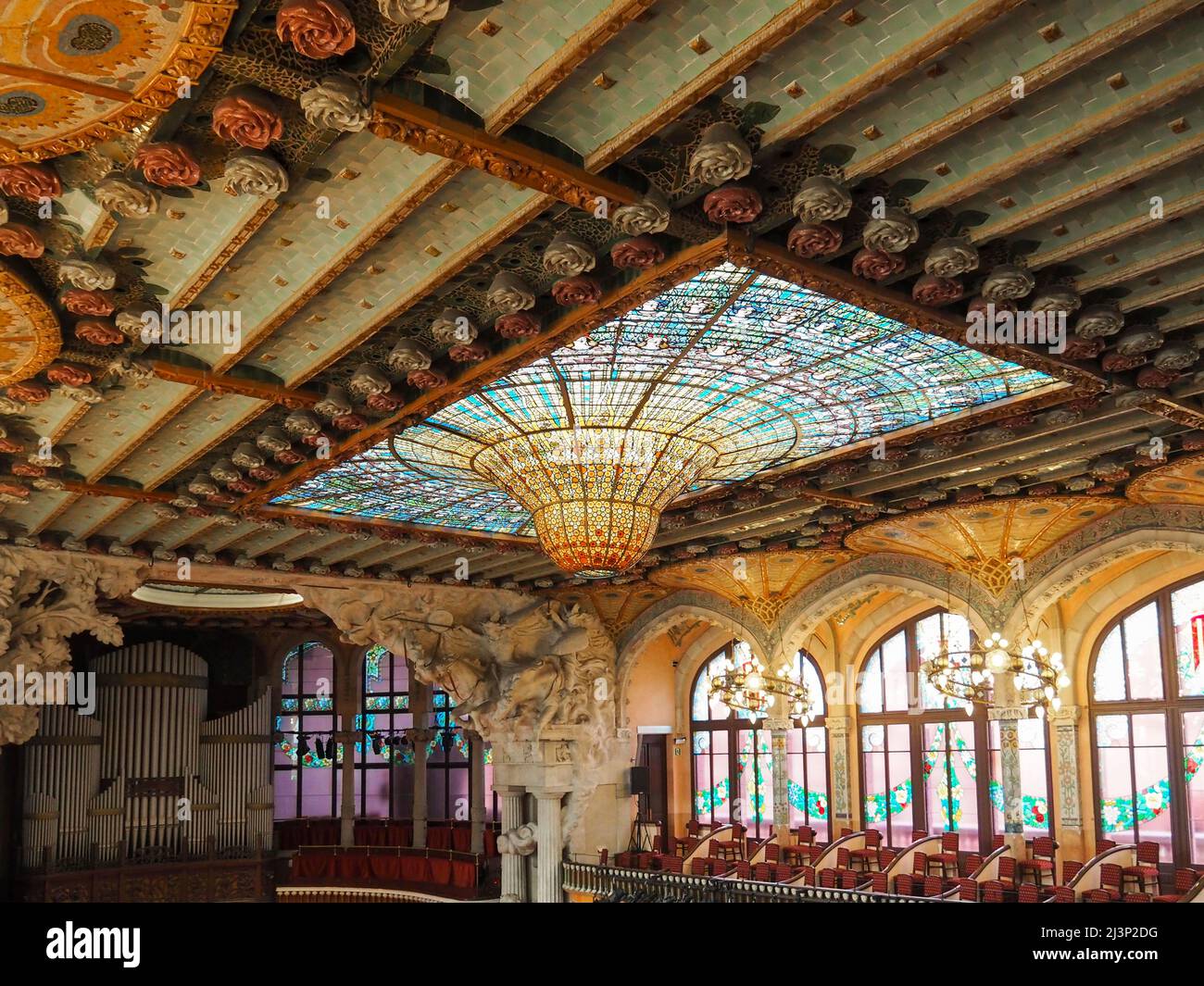 Palau de la Musica Catalana by Lluis Domenech i Montaner, Barcelona