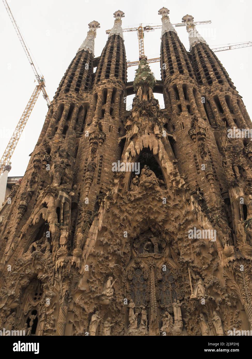 Europe, Spain, Barcelona, Sagrada Familia, Interior, Interiors, Gaudi ...