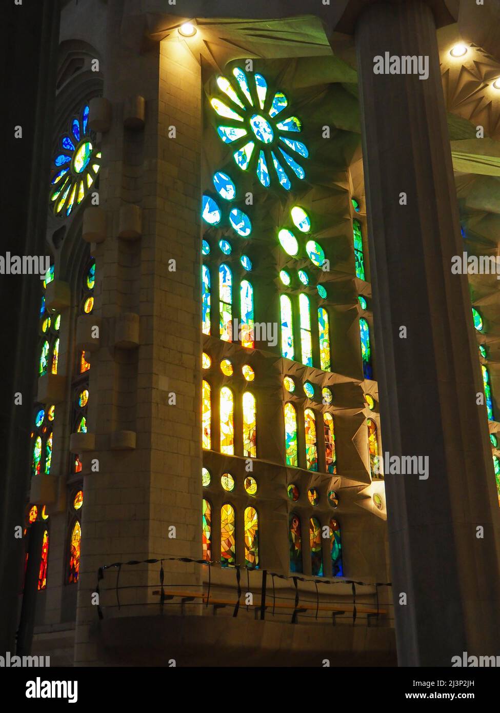 Europe, Spain, Barcelona, Sagrada Familia, Interior, Interiors, Gaudi ...