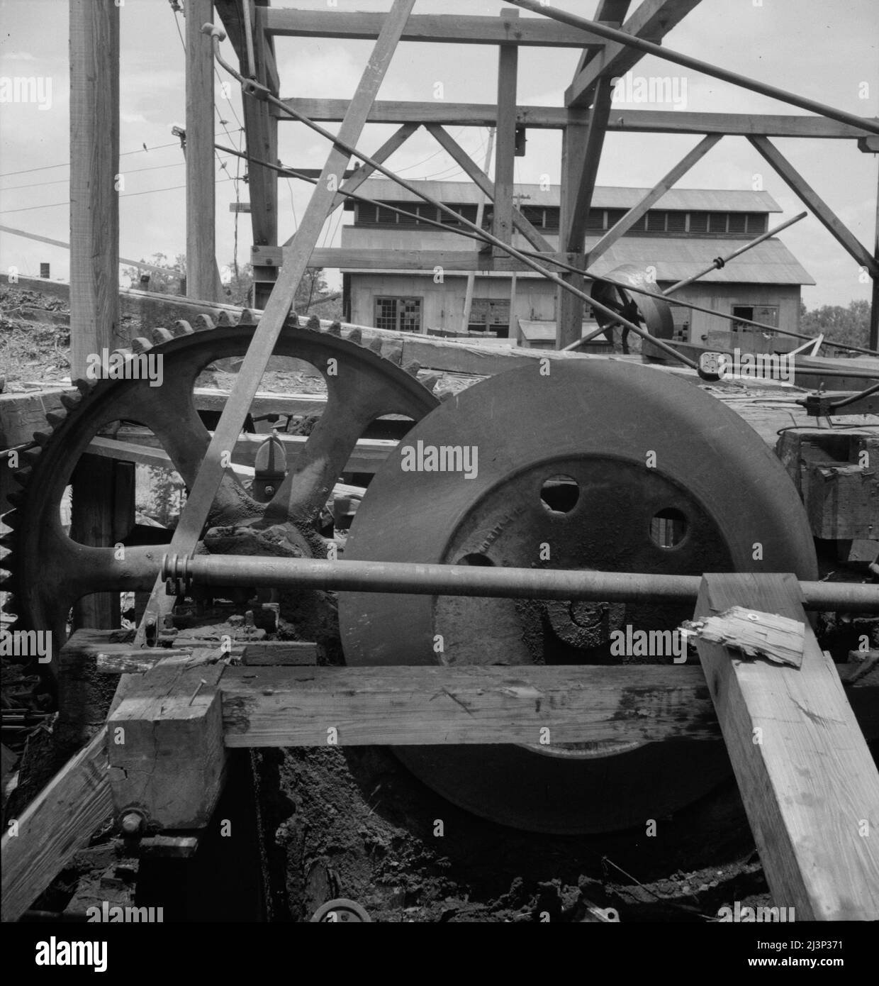 Lumber mill which is being dismantled. Careyville, Florida Stock Photo