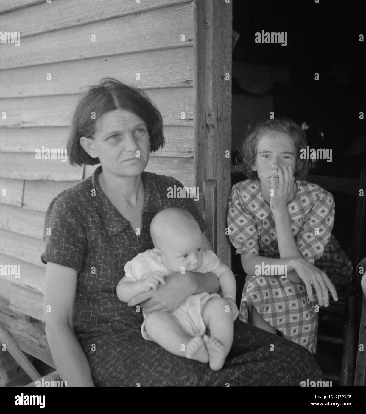 Landless family. Macon County, Georgia. Stock Photo