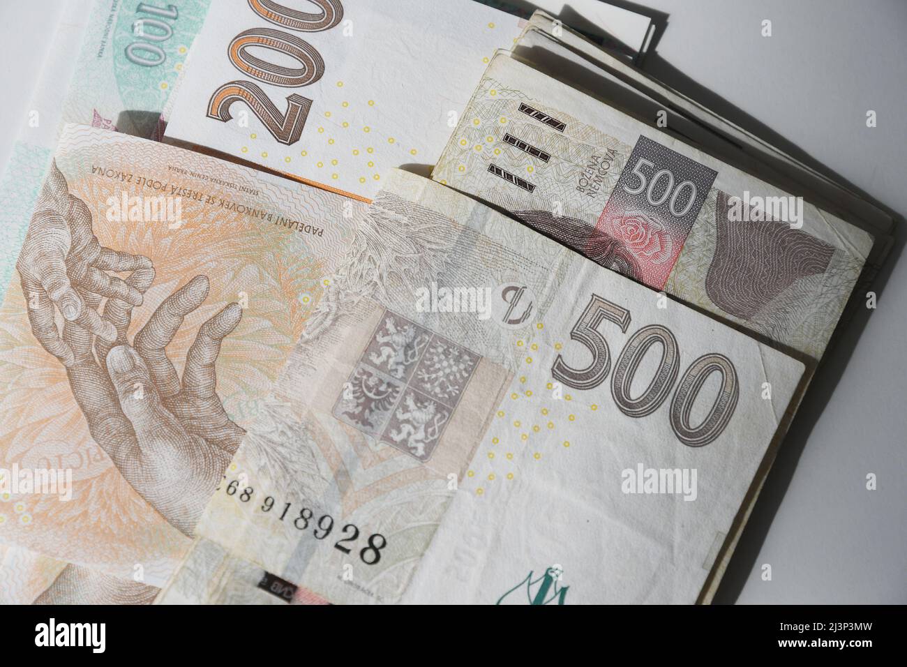 Republic Notes Copenhagen/Denmark/.09 April 2022/Czech koruna or Korun Ceskych foreign ...