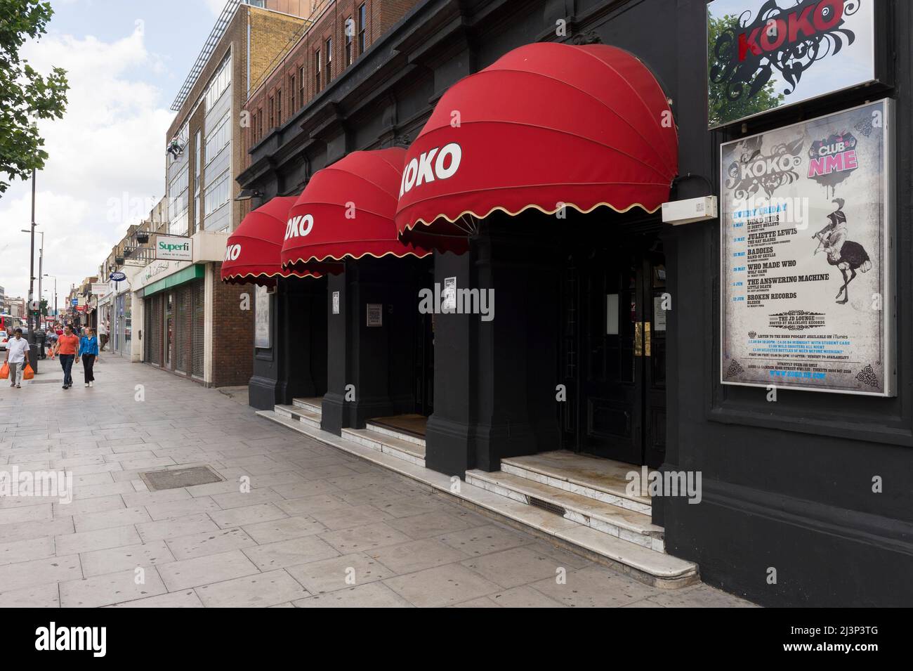 The outside of Koko concert venue, Camden High Street, Camden Town, London, UK.  14 Jun 2009 Stock Photo