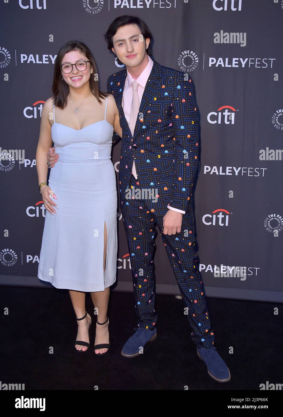 Los Angeles, USA. 08th Apr, 2022. Melissa Rivera and Gianni DeCenzo at