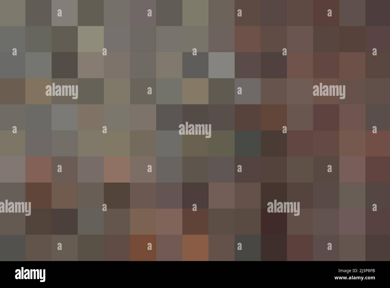 Art texture from brown squares. Background from brown pixels for presentation, magazines, fliers, annual reports, posters and business cards, space Stock Vector