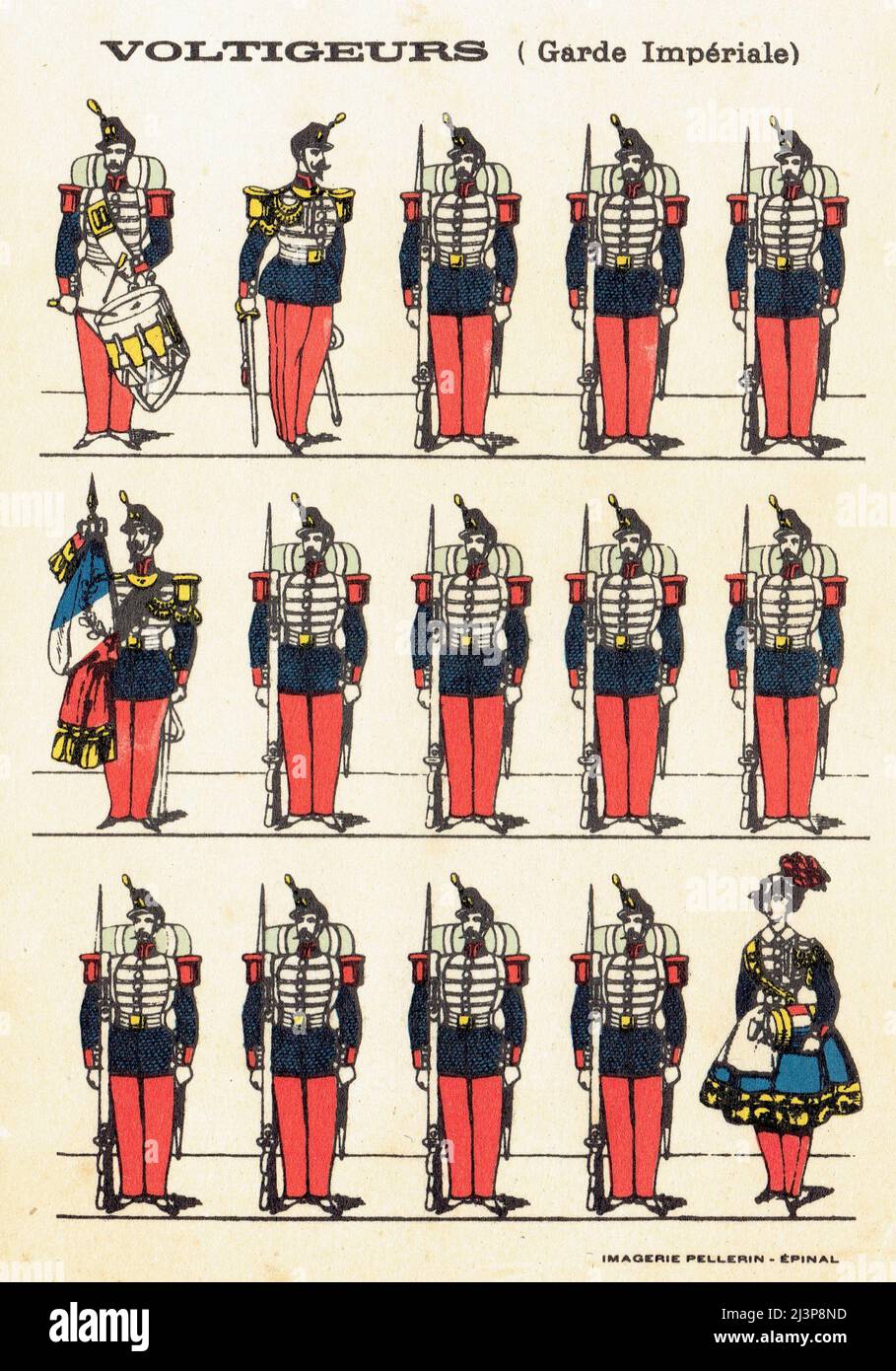 voltigeurs de la Garde Impériale Second Empire Stock Photo Alamy