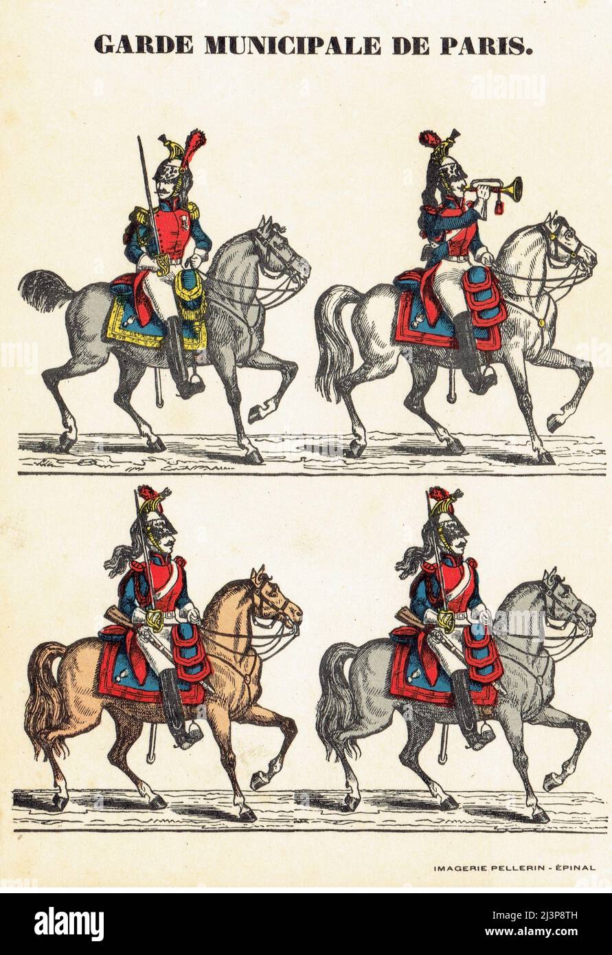 Garde Municipale de Paris par Pellerin, Second Empire Stock Photo Alamy