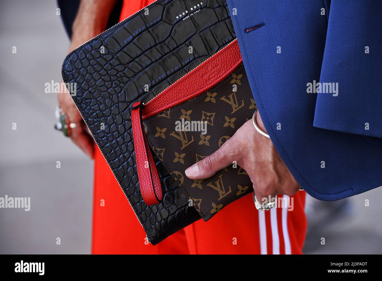 StreetStyle at Louis Vuitton - Paris Fashion Week Men F/W 2019-2020 Stock  Photo - Alamy