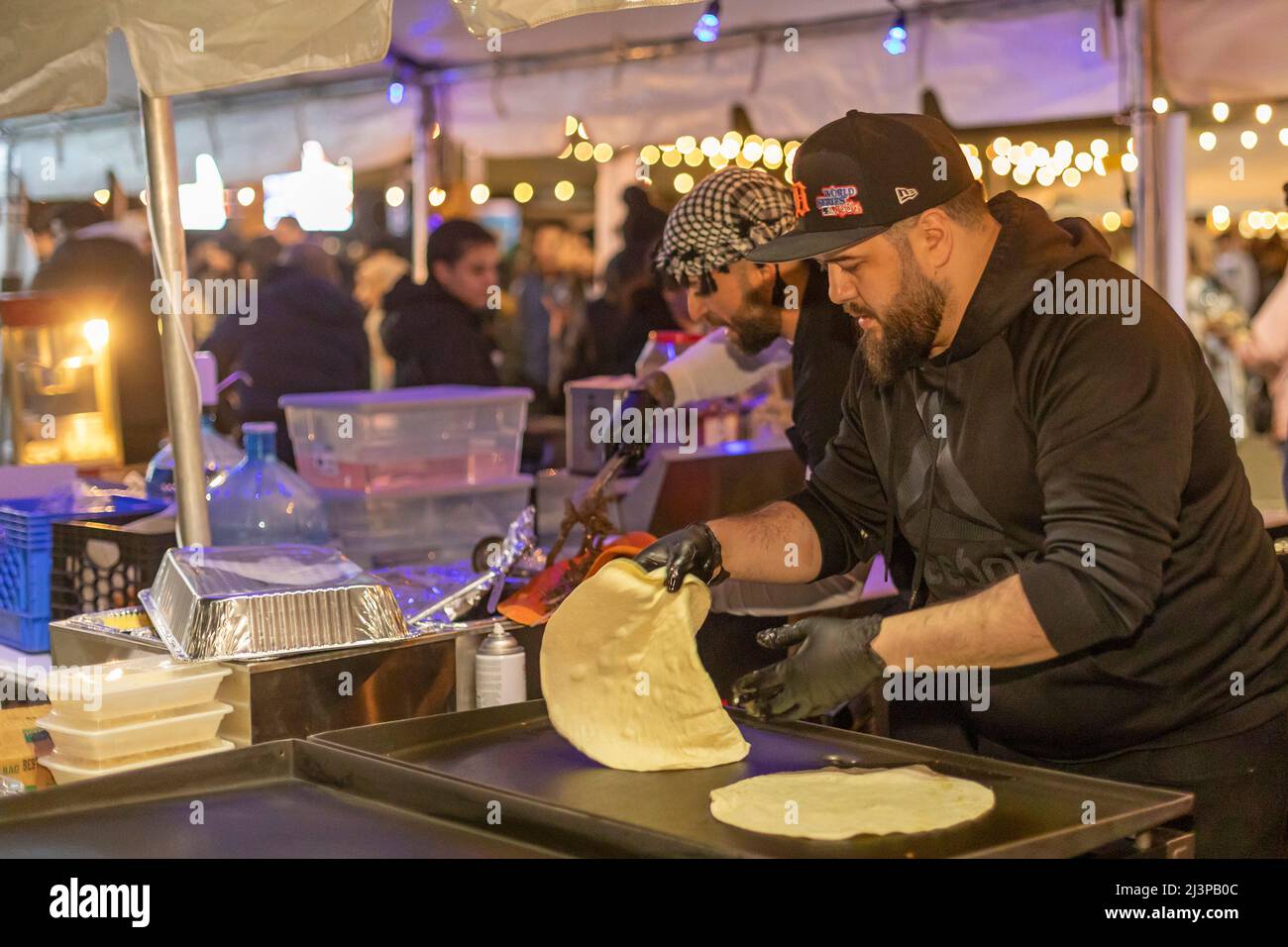 Dearborn, Michigan, USA. , . The Ramadan Suhoor Festival attracts