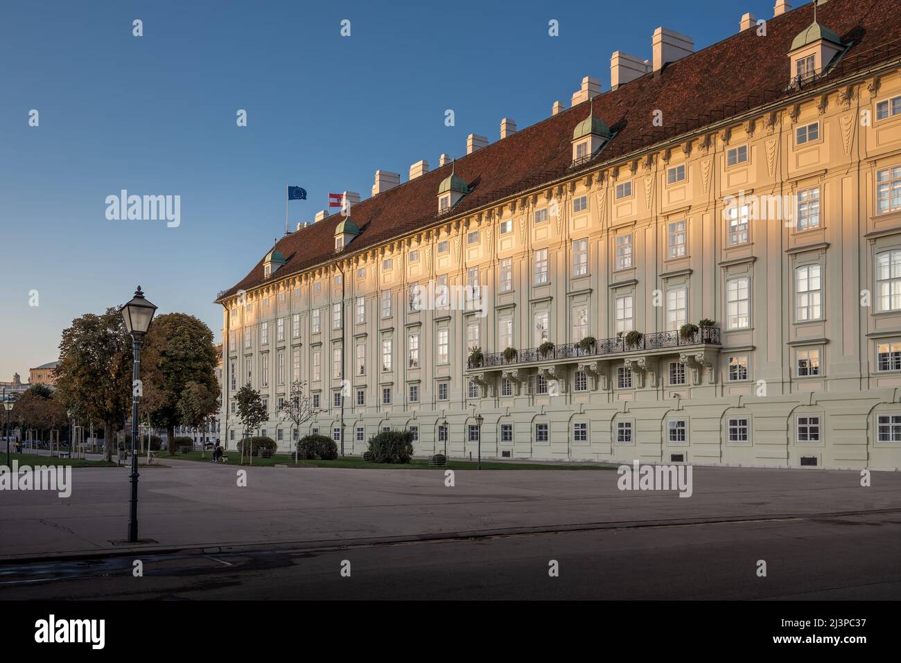 Leopoldine Wing at Hofburg Palace - Vienna, Austria Stock Photo