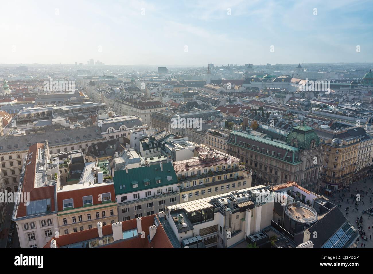 Aerial view of Vienna - Vienna, Austria Stock Photo