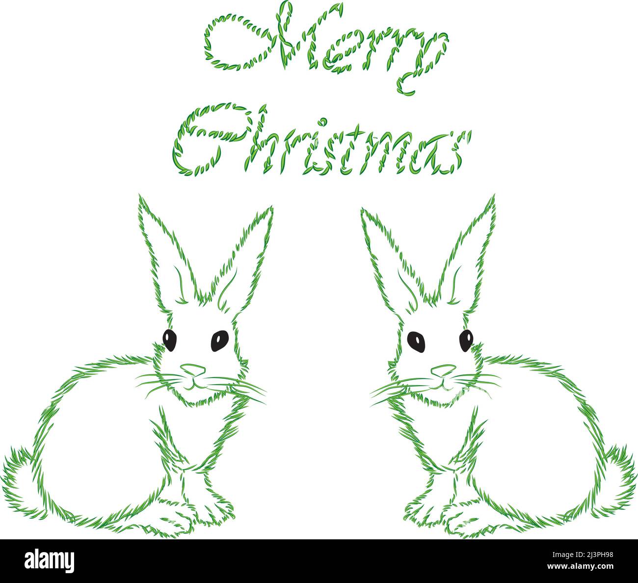 2023 new year card rabbit Stock Vector Images - Alamy