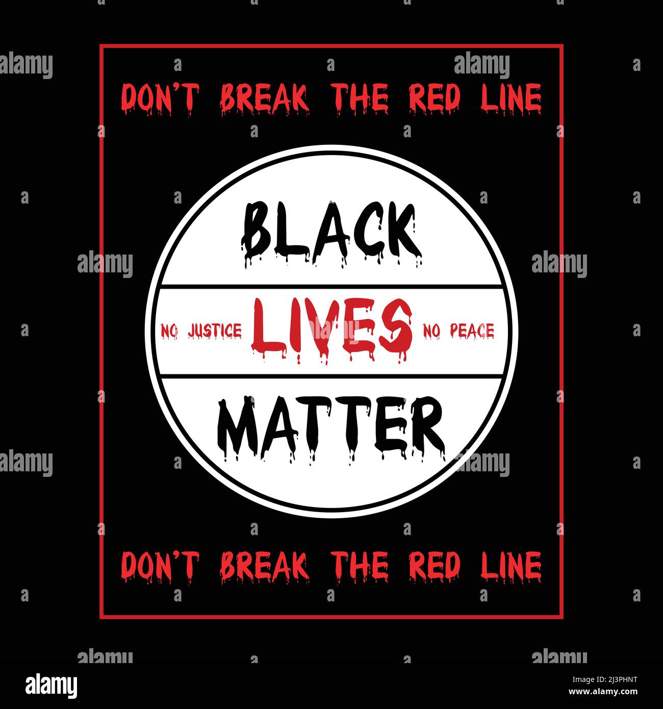 Black Lives Matter. Protest Banner about Human Right of Black People in ...