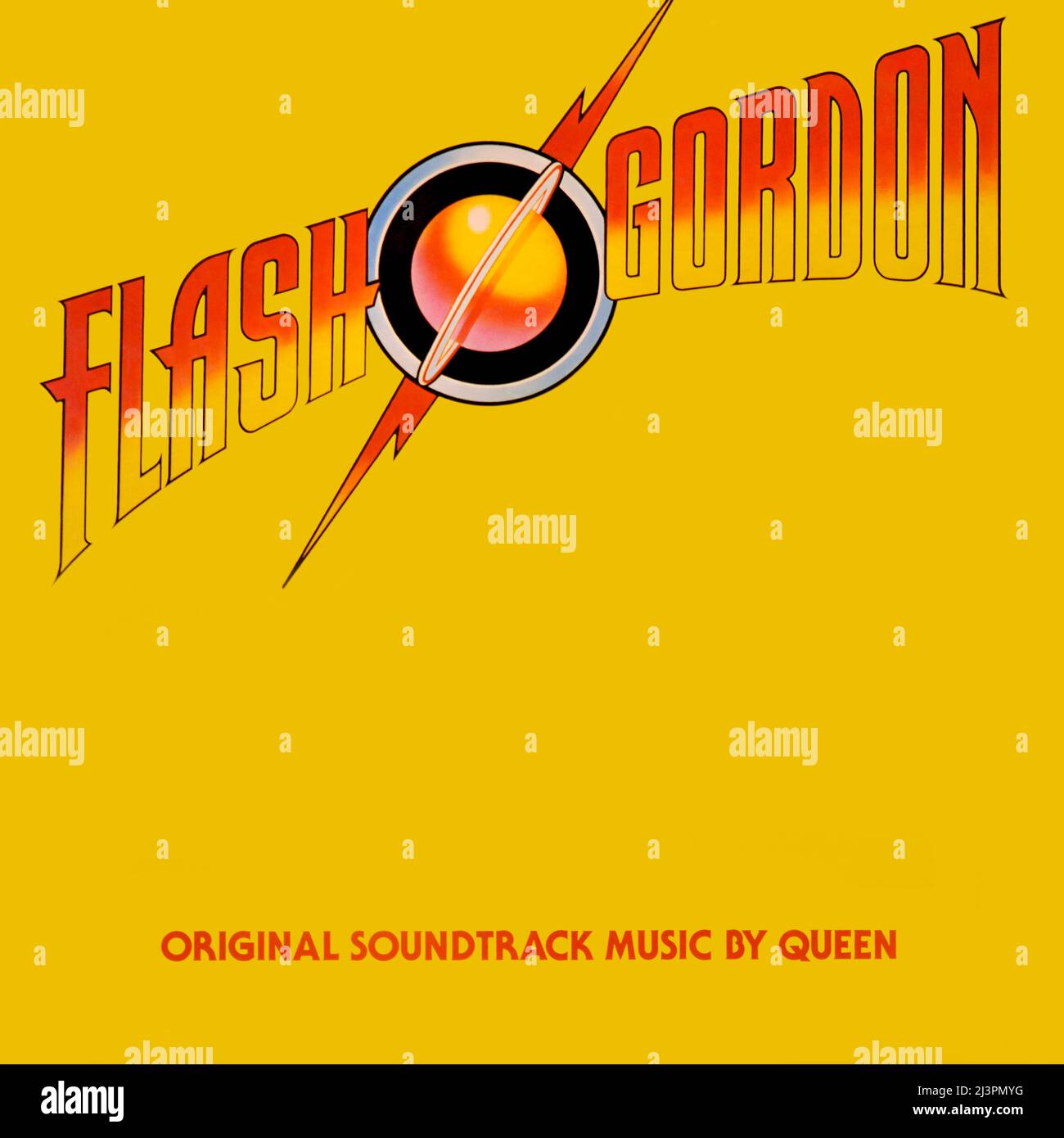 Queen . original vinyl album cover - Flash Gordon (Original Soundtrack Music) - 1980 Stock Photo