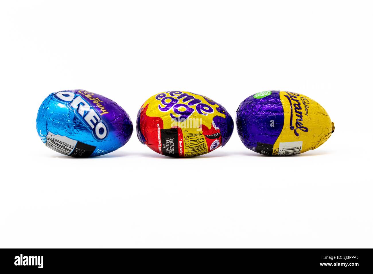 Cadbury Mixed Filled Chocolate Eggs Stock Photo Alamy