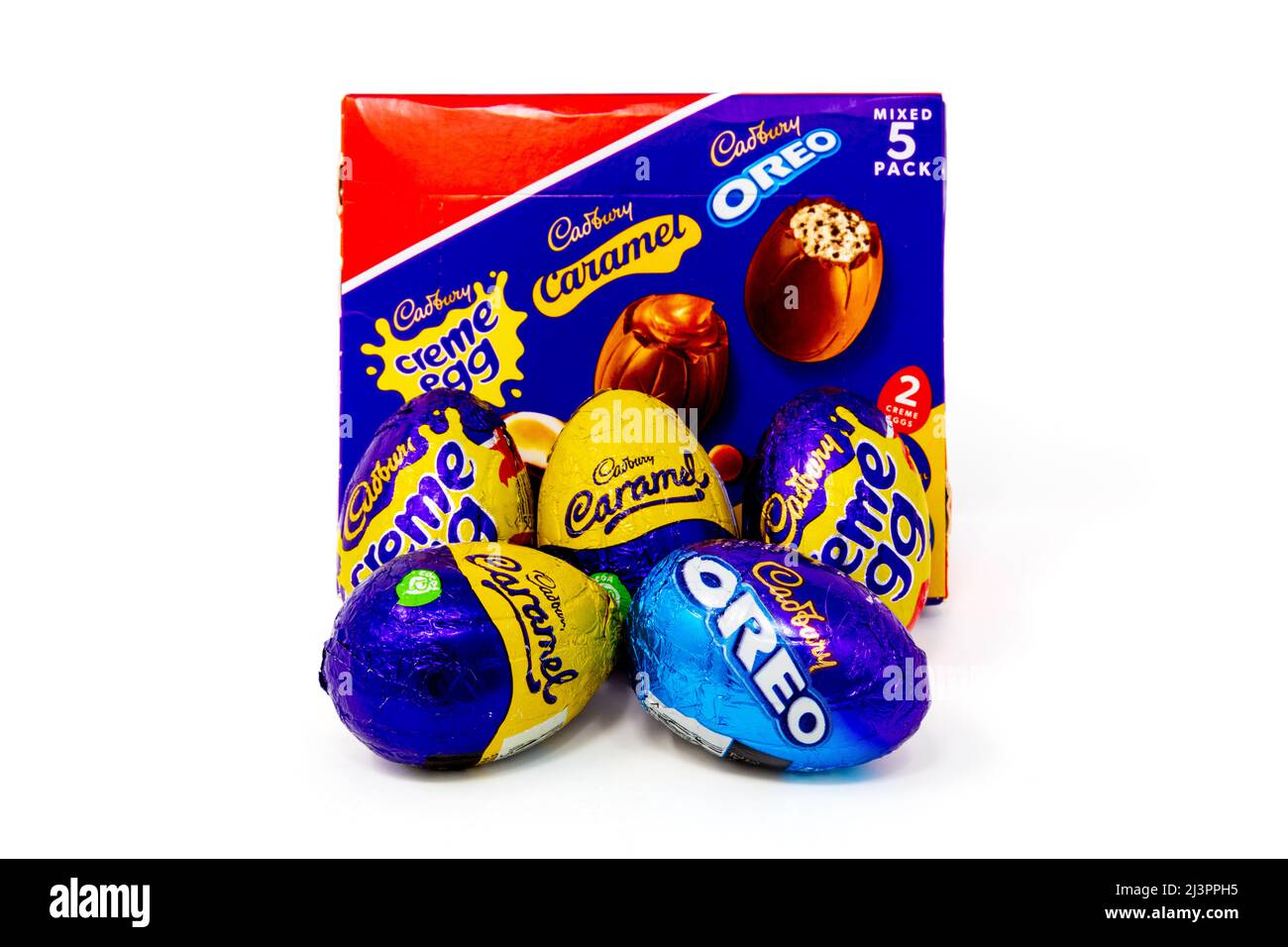 Cadbury Mixed Filled Chocolate Eggs Stock Photo Alamy