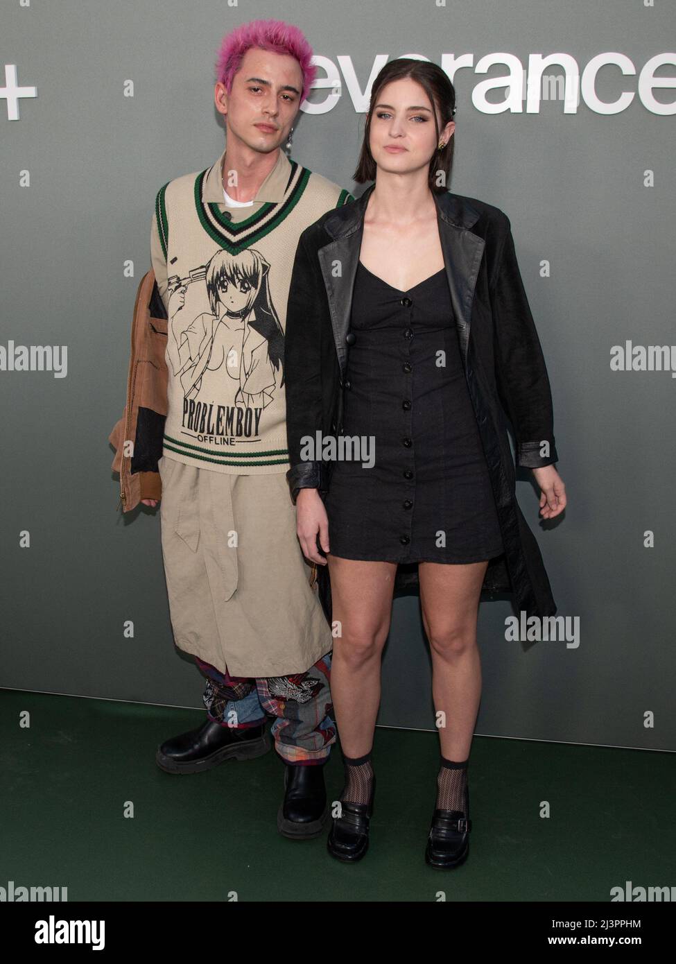 08 April 2022 - Los Angeles, California - Lucas Machado and Christina  Kartchner. Premiere Of Apple TV+'s ''Severance' (Credit Image: © Billy  BennightAdMedia via ZUMA Press Wire Stock Photo - Alamy