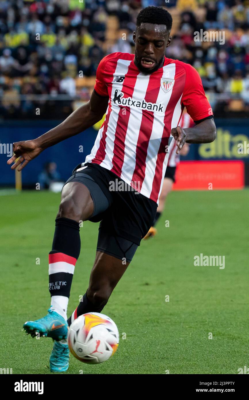 Villarreal, Spain, April 9, 2022. Inaki Williams of Athletic club de Bilbao  during La Liga match