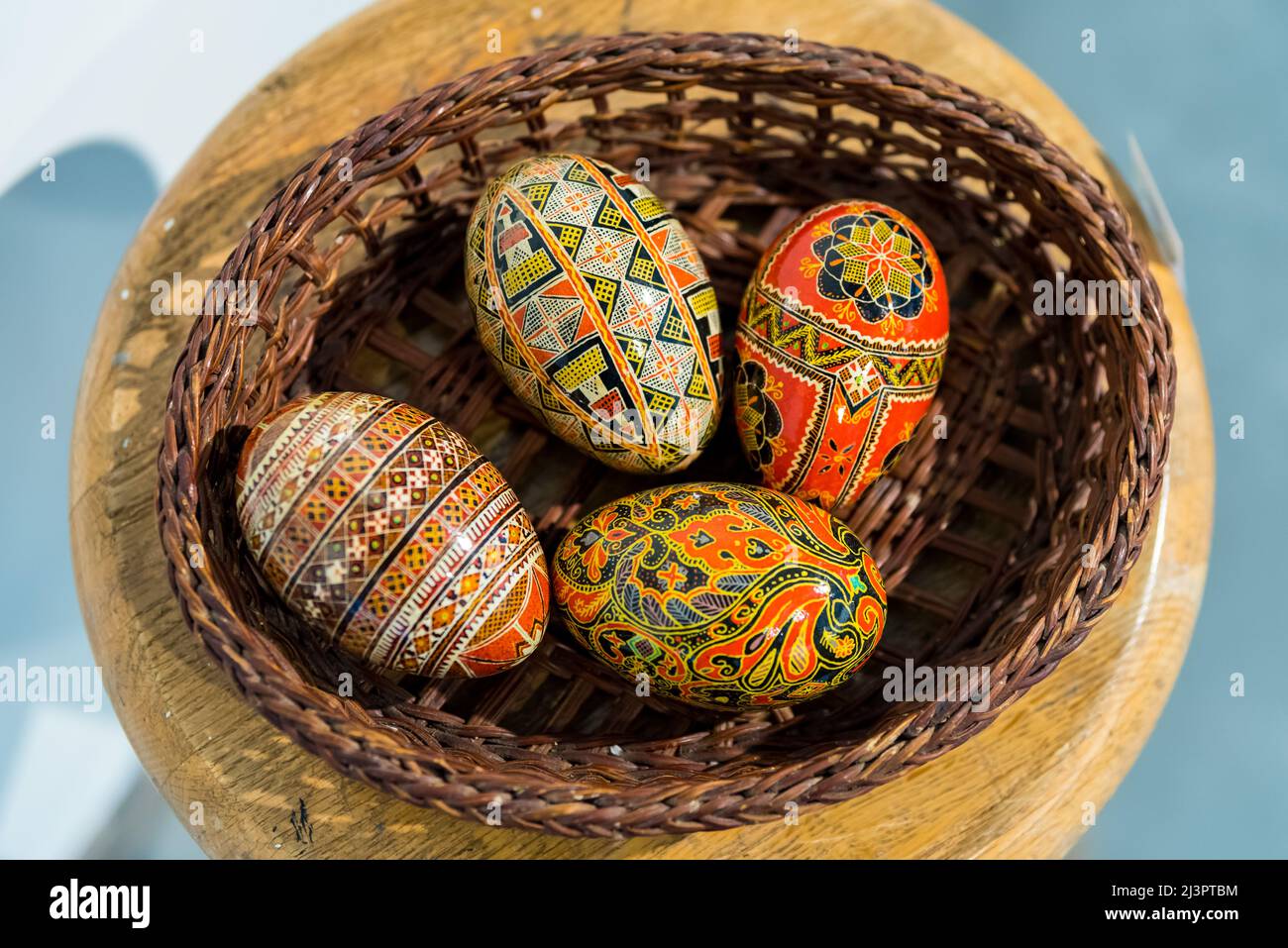 Ukrainian egg decorating class to benefit Ukraine Forward Stock Photo