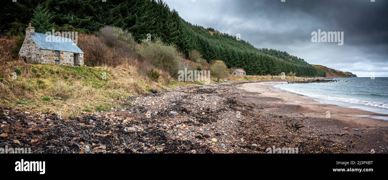 Whilst out shooting some drone footage of the coastline south of Cromarty for the National Trust for Scotland I took a few minutes to grab a few photo Stock Photo