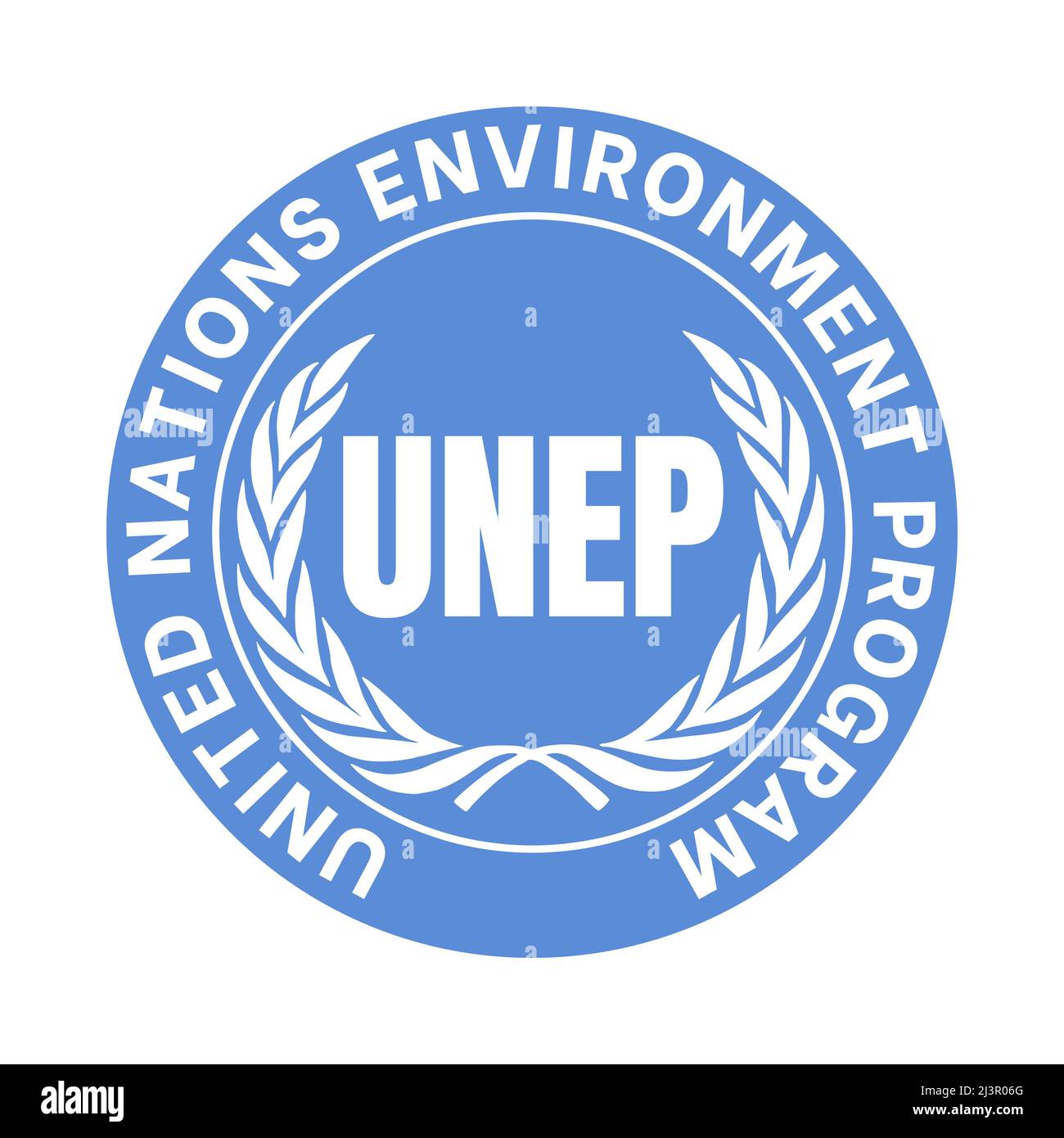 UNEP United nations environment program symbol icon Stock Photo