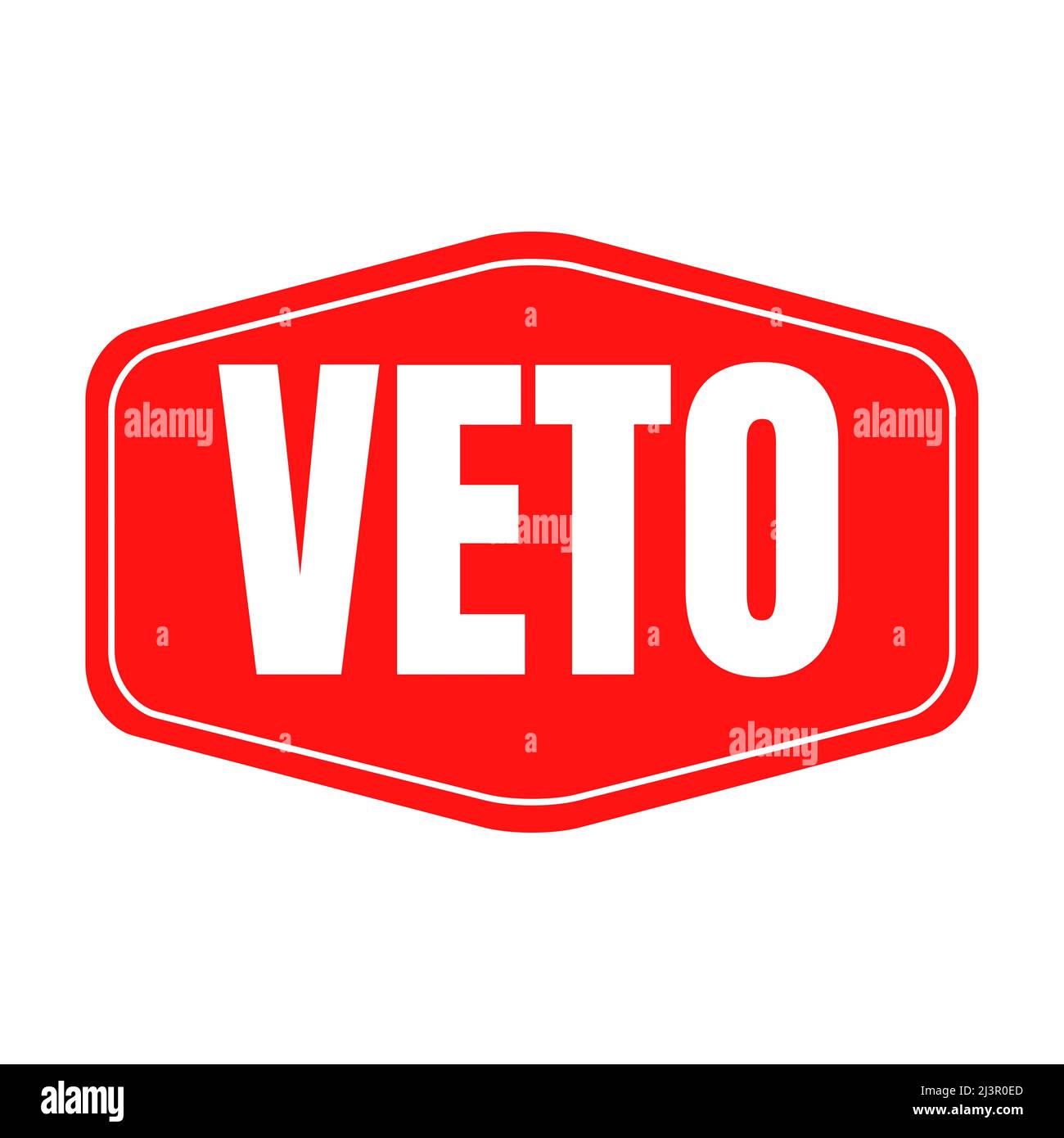 Veto symbol icon illustration Stock Photo Alamy