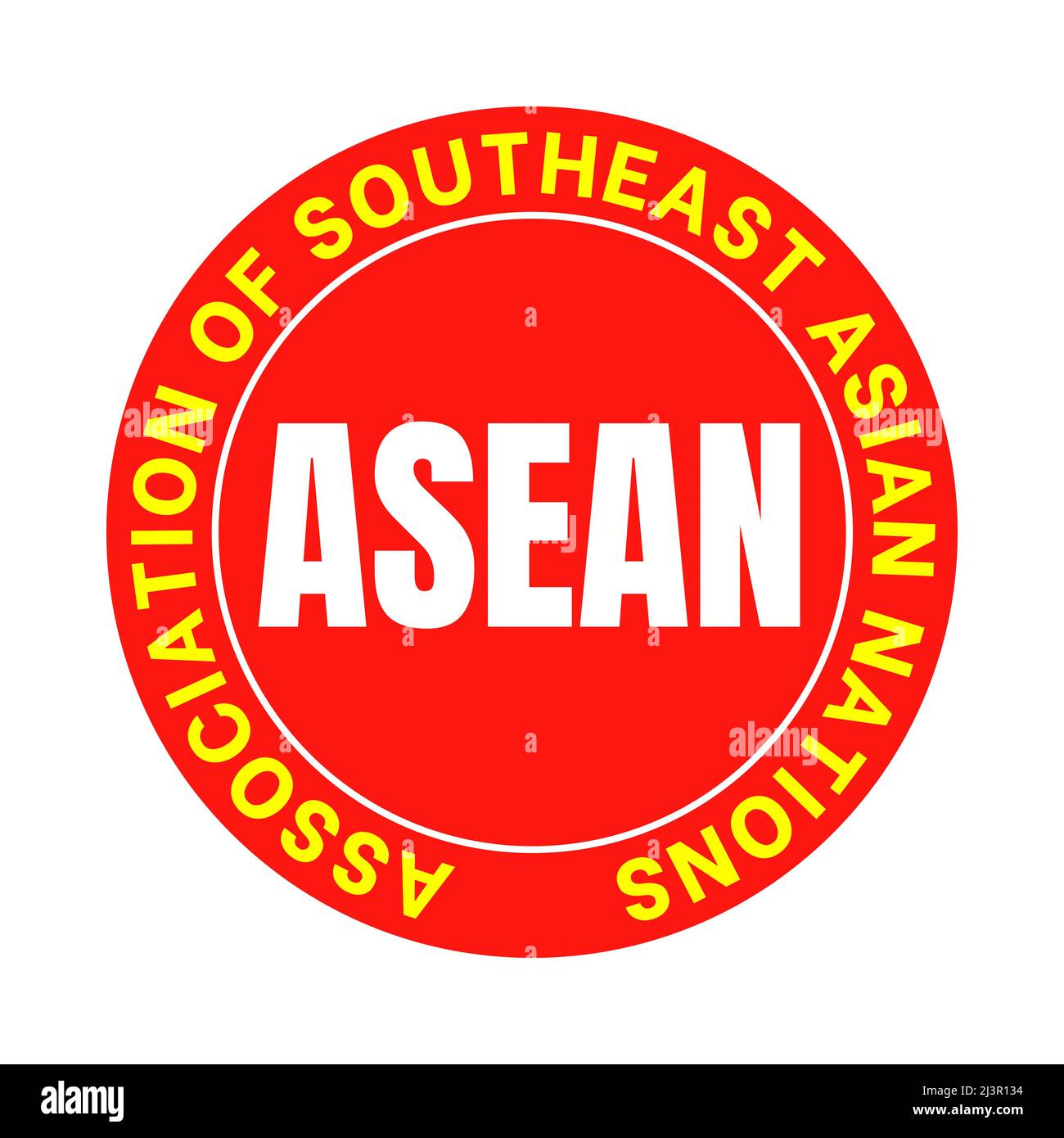 ASEAN association of southeast asian nations symbol icon Stock Photo