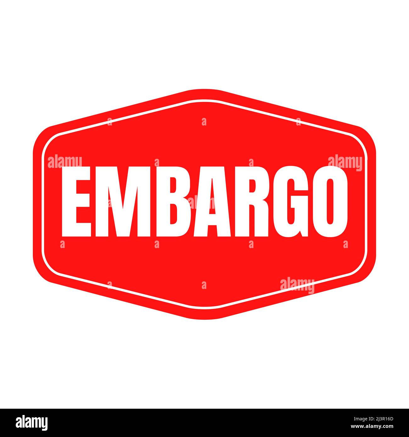 Embargo symbol icon illustration Stock Photo - Alamy