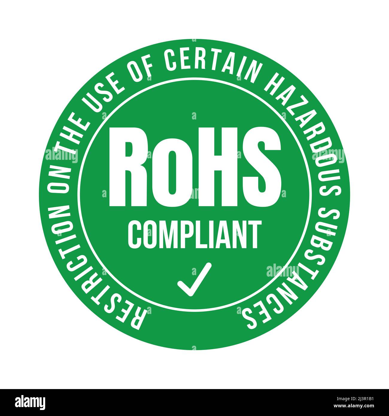 RoHS compliant symbol icon Stock Photo