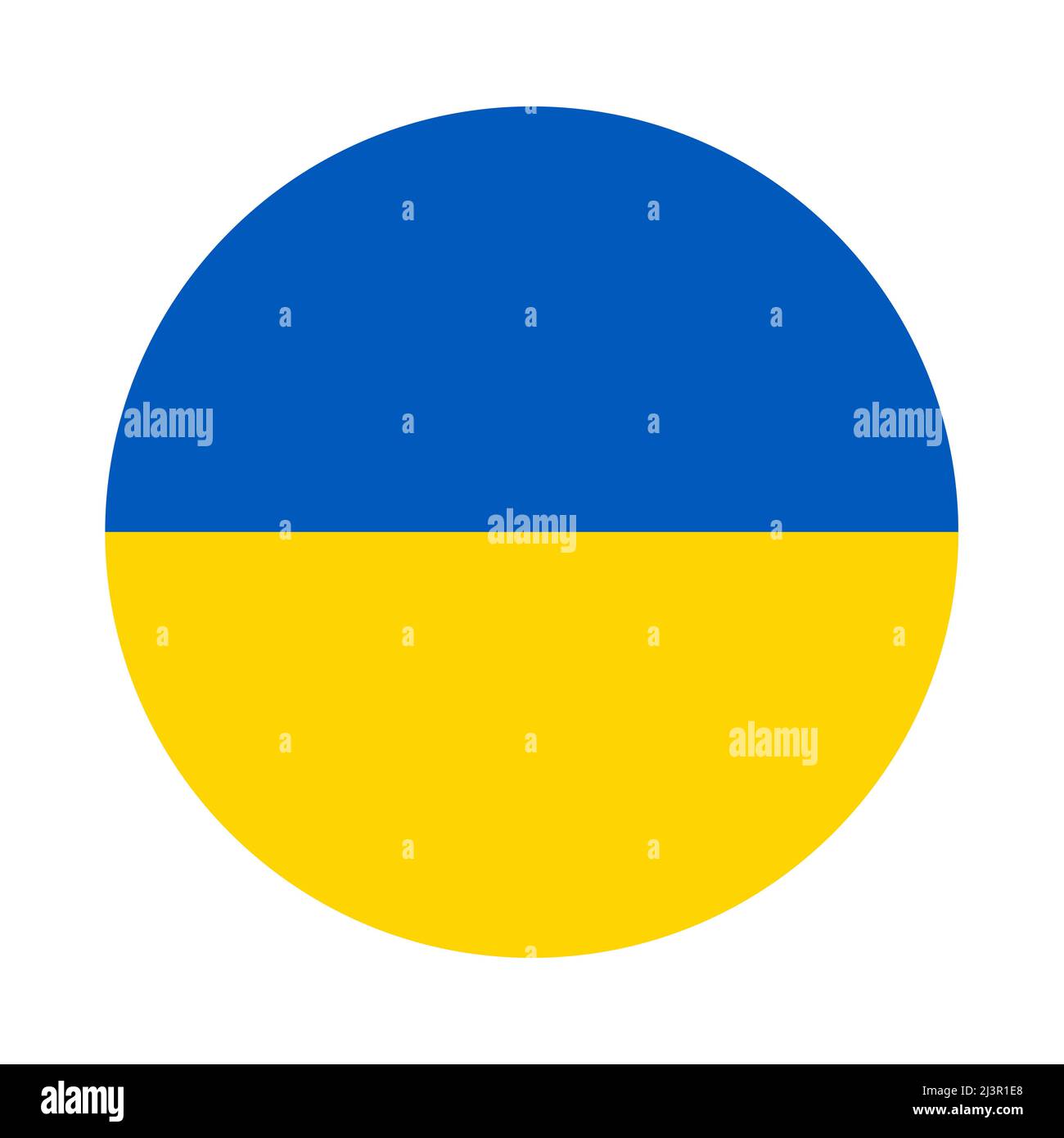 Ukrainian flag symbol icon Stock Photo