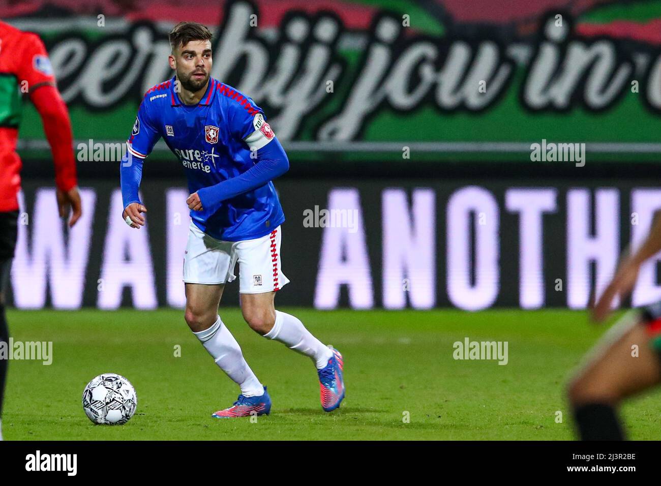 Robin Propper NIJMEGEN, NETHERLANDS - APRIL 9: Robin Propper of FC Twente during the ...