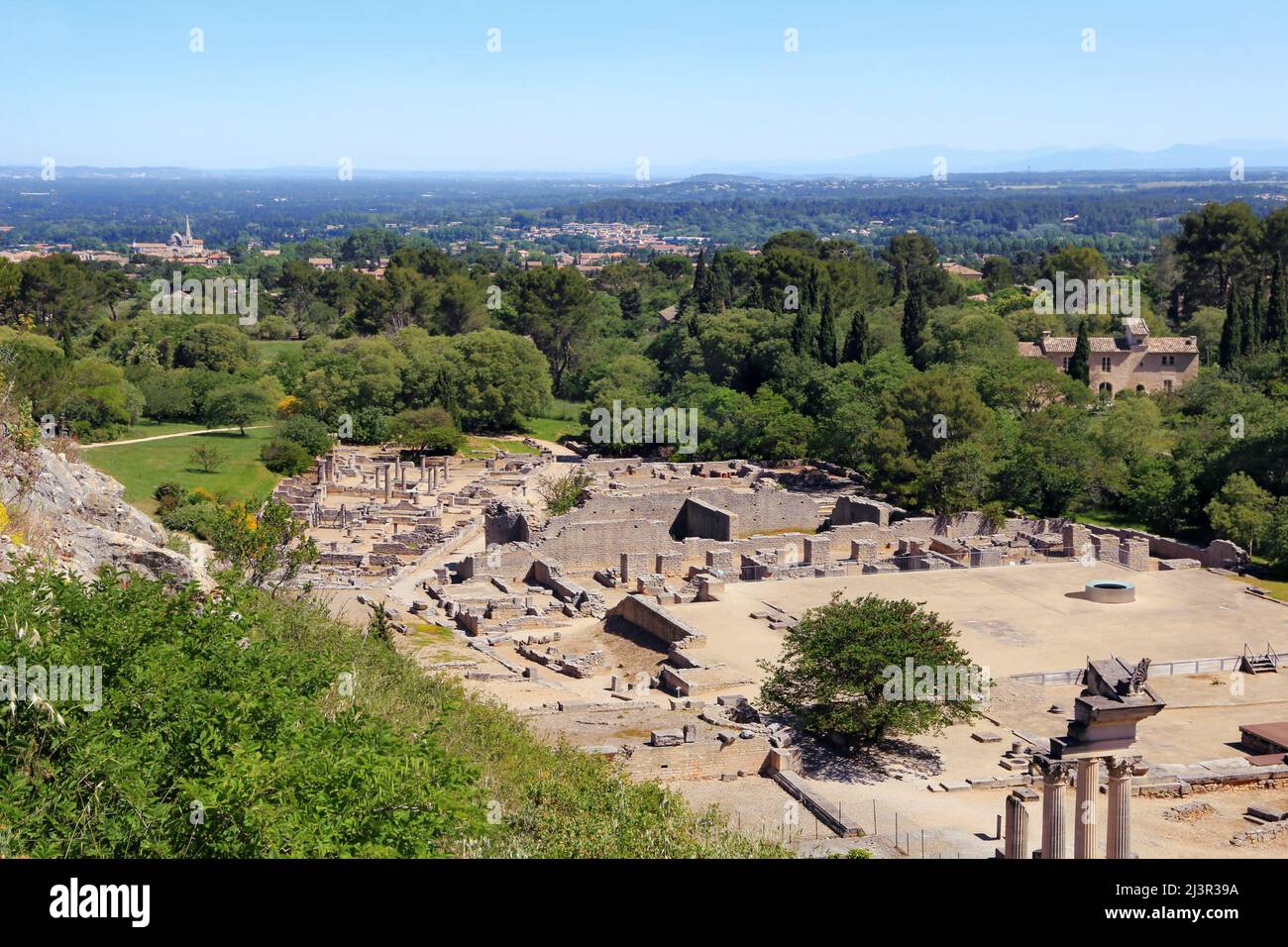The Roman archaeological site of Glanum in Saint-Rémy de Provence. Stock Photo