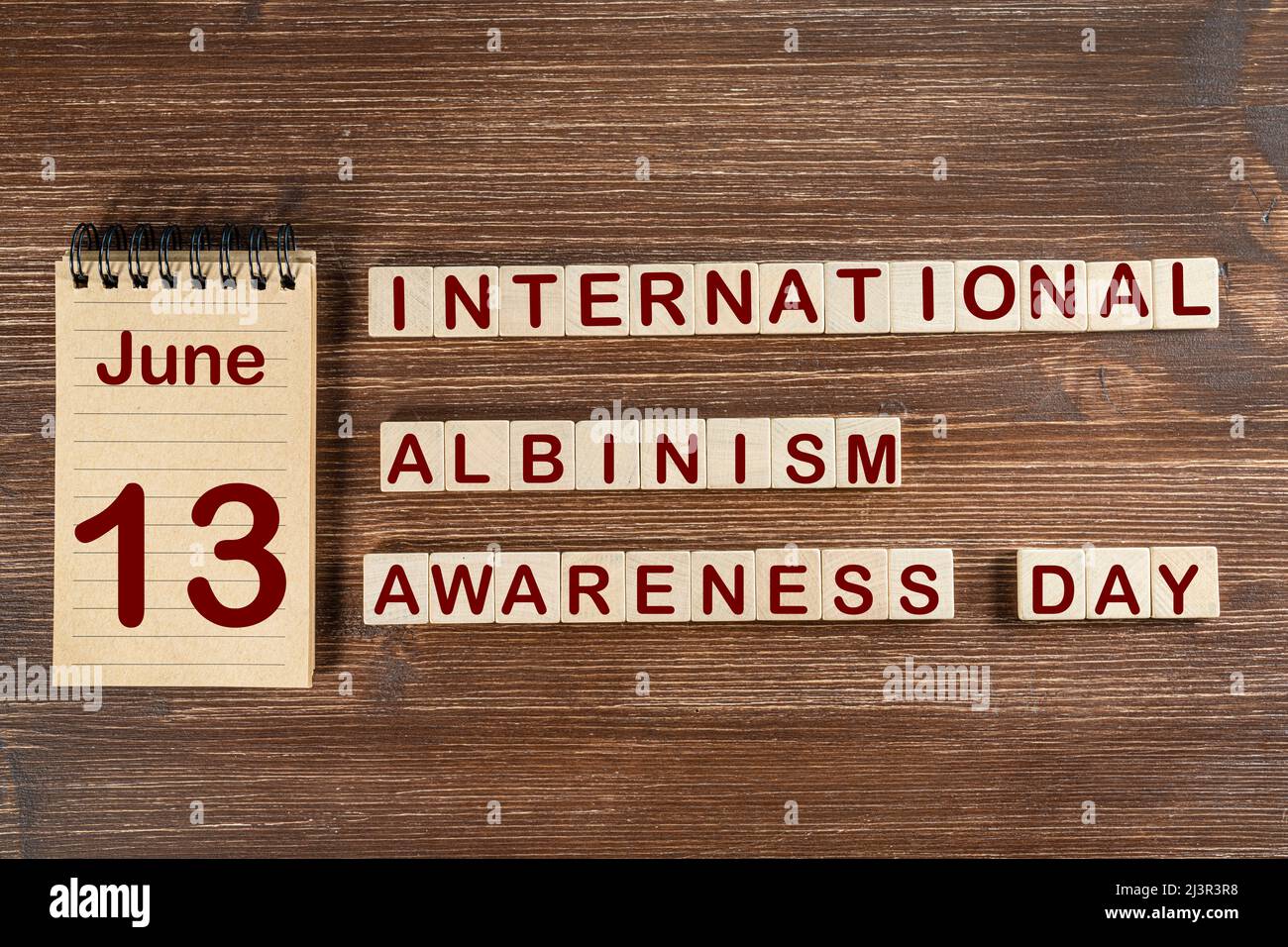 The celebration of the   International Albinism Awareness Day the June 13 Stock Photo