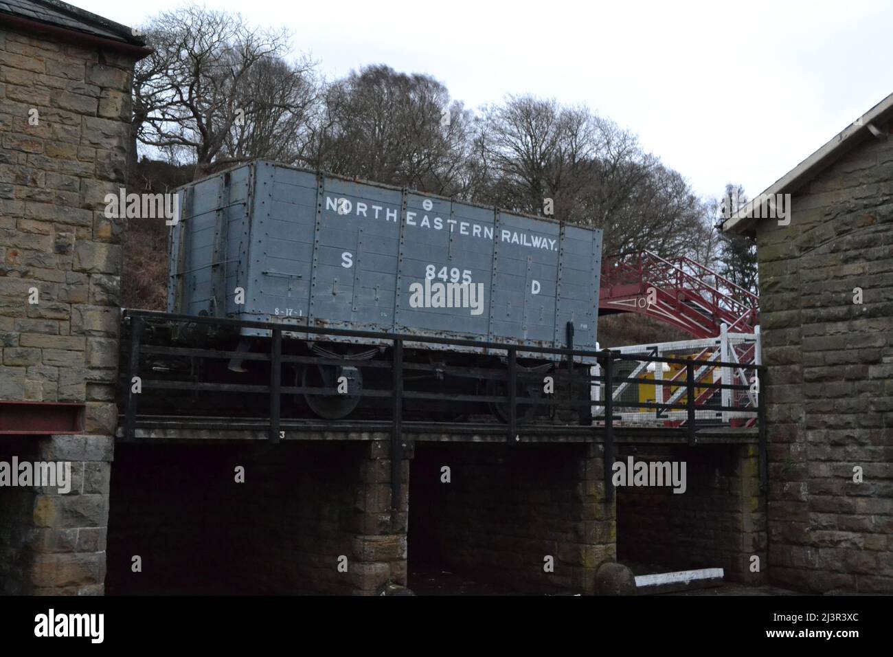 Goathland Train Station - Heartbeat Country - NYMR - Heritage Railways - Dusk Time In Winter - Yorkshire Moors - UK Stock Photo