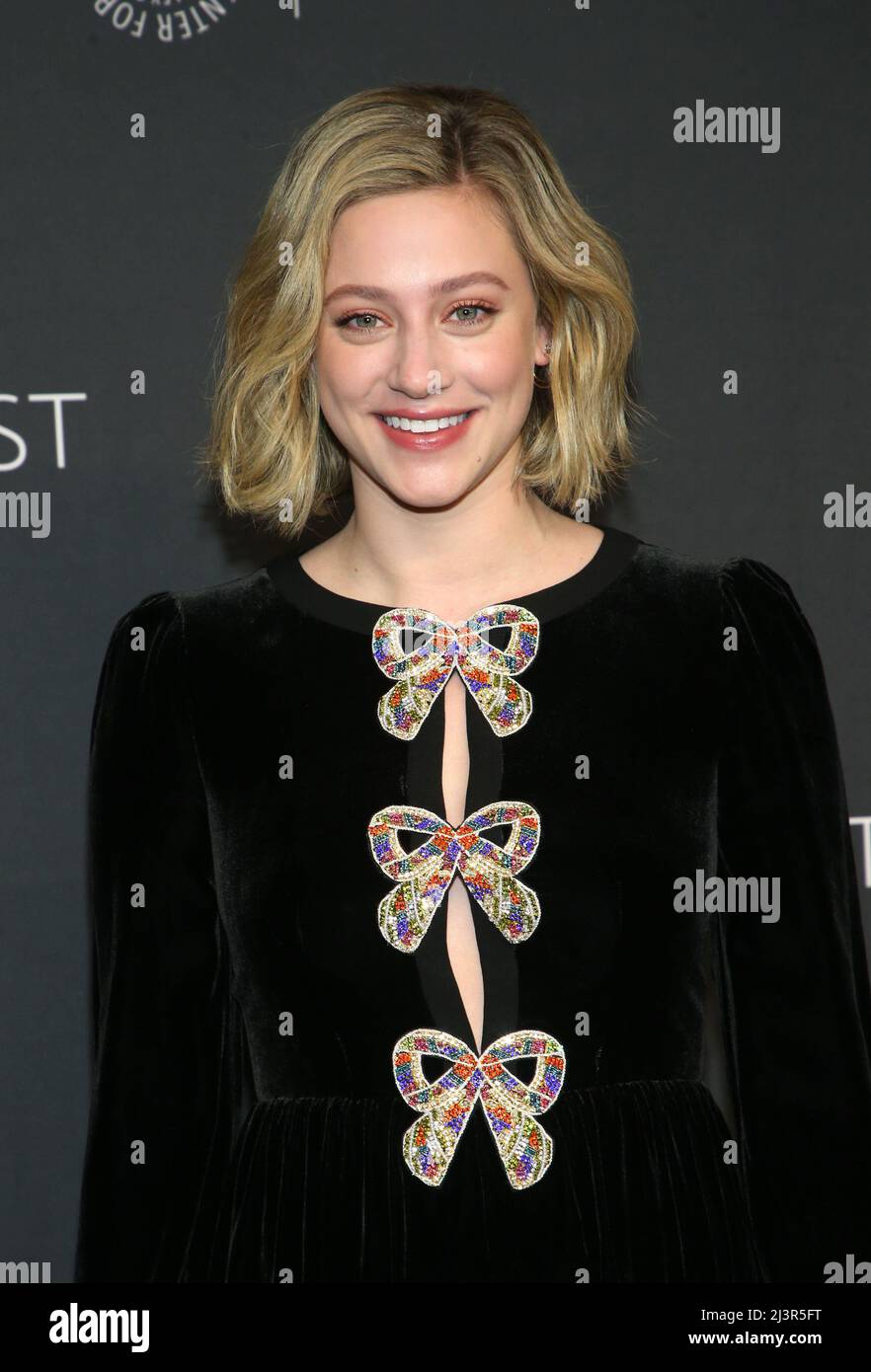 Hollywood, Ca. 9th Apr, 2022. Lili Reinhart at the Riverdale red carpet during PaleyFest La 2022 at Dolby Theatre in Hollywood, California on April 9, 2022. Credit: Faye Sadou/Media Punch/Alamy Live News Stock Photo